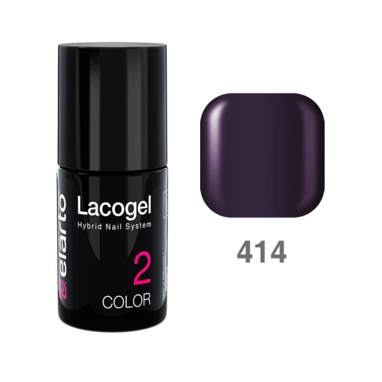 Lakier hybrydowy Lacogel nr 414 - fioletowy ciemny 15ml