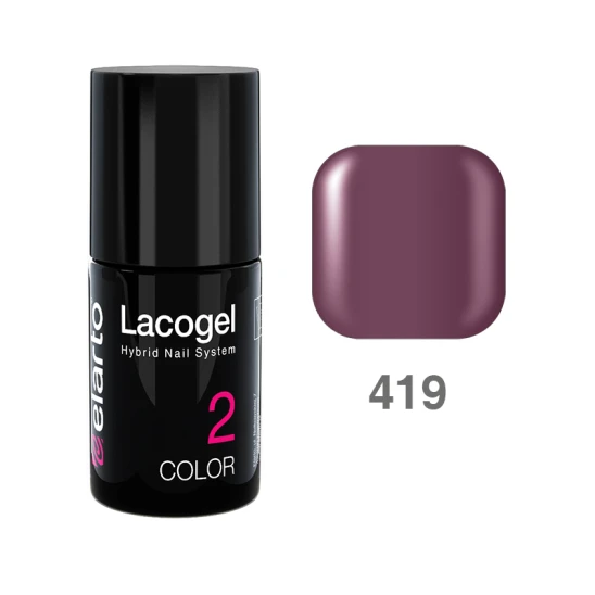 Lakier hybrydowy Lacogel nr 419 - brudny fiolet 15ml