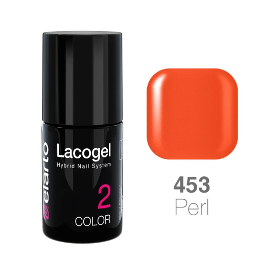 Lakier hybrydowy Lacogel nr 453 - pomarańczowy perła 15ml