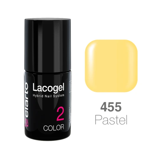 Lakier hybrydowy Lacogel nr 455 - żółty pastel 15ml