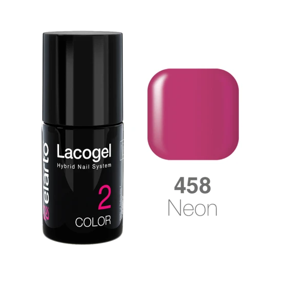 Lakier hybrydowy Lacogel nr 458 - fioletowy neon 15ml