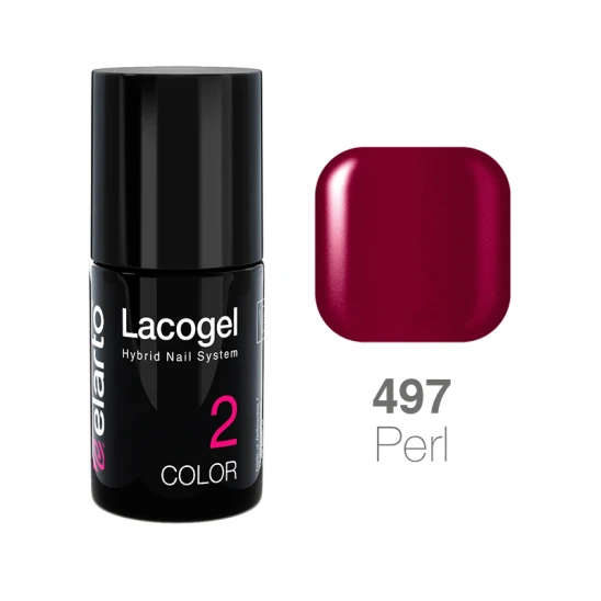 Lakier hybrydowy Lacogel nr 497 - wiśniowy perła 15ml