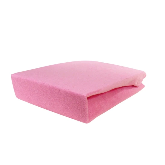 Pokrowiec frotte na fotel / łóżko kosmetyczne 70x190x10cm różowy