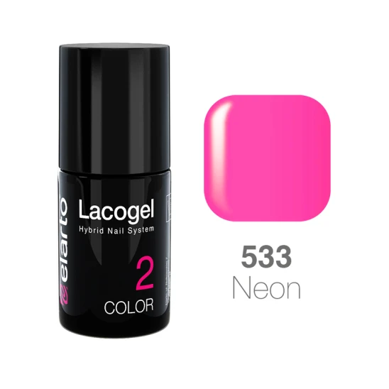 Lakier hybrydowy Lacogel nr 533 - magenta neon 7ml