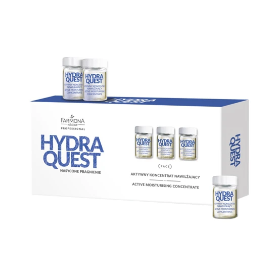 Hydra Quest koncentrat aktywny nawilżający do twarzy 10x5ml