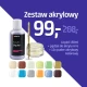 Zestaw akrylowy: liquid, pędzel, 12xpuder akrylowy