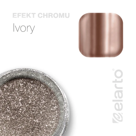 Efekt Chromu Chrome Effect Ivory (srebrno-beżowy)