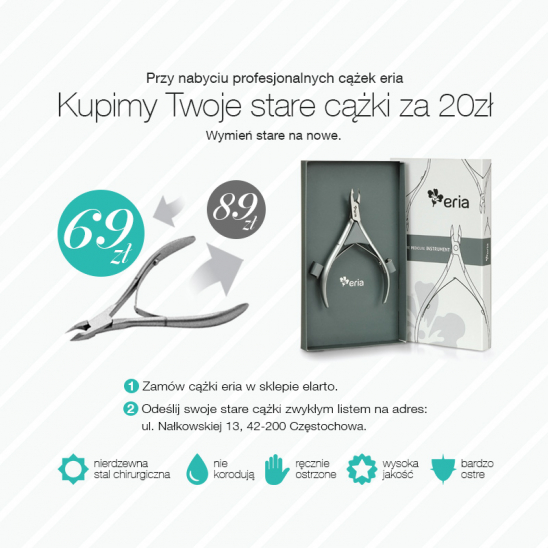 Wymień stare cążki na nowe Eria ER 501