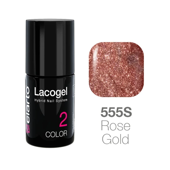 Lakier hybrydowy Lacogel nr 555S - Rose Gold 7ml