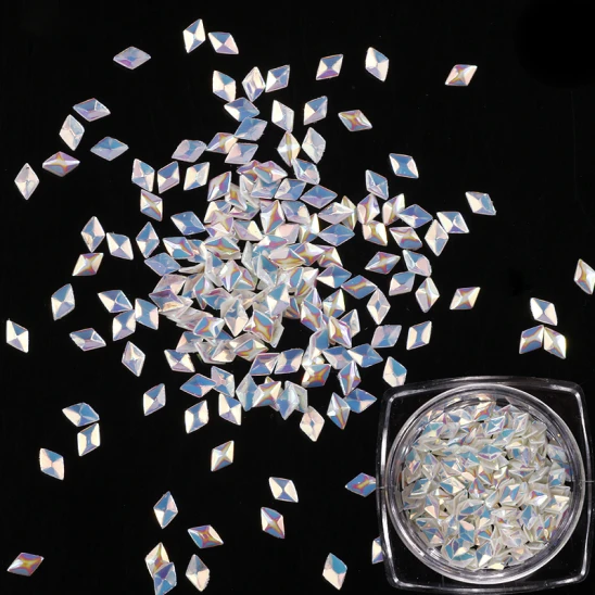 Romby 3D Frozen Crystals (kremowo-białe diamenty)