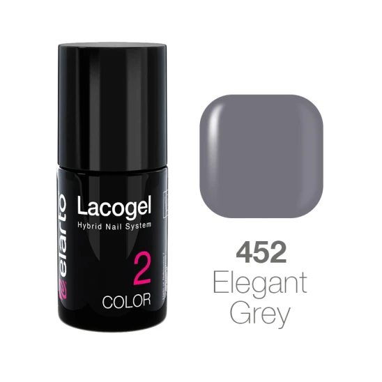 Lakier hybrydowy Lacogel nr 452 - Elegant Grey 7ml