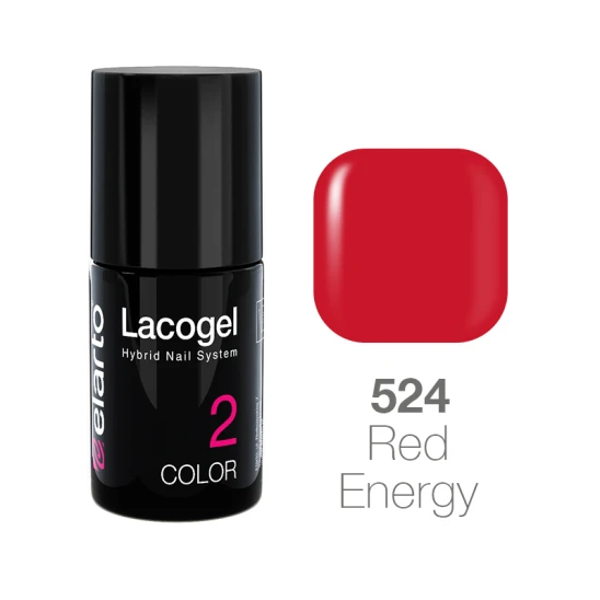 Lakier hybrydowy Lacogel nr 524 - Red Energy 7ml