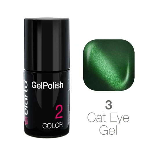 Żel hybrydowy GelPolish Cat Eye Gel nr 3 - zielony 7ml