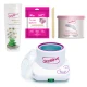 Zestaw do depilacji woskiem: podgrzewacz 400g + produkty