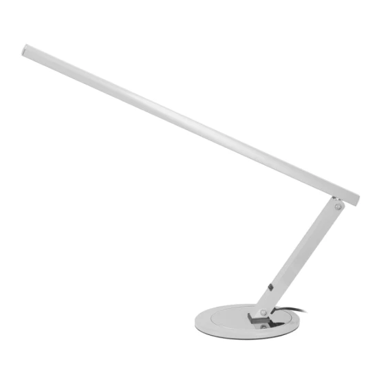Lampka LED bezcieniowa na biurko (srebrna) 10W