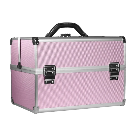 Kuferek kosmetyczny / walizka na lampę UV/ UV LED (różowy)
