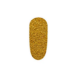 Brokat w fiolce - złoty hologramowy pyłek