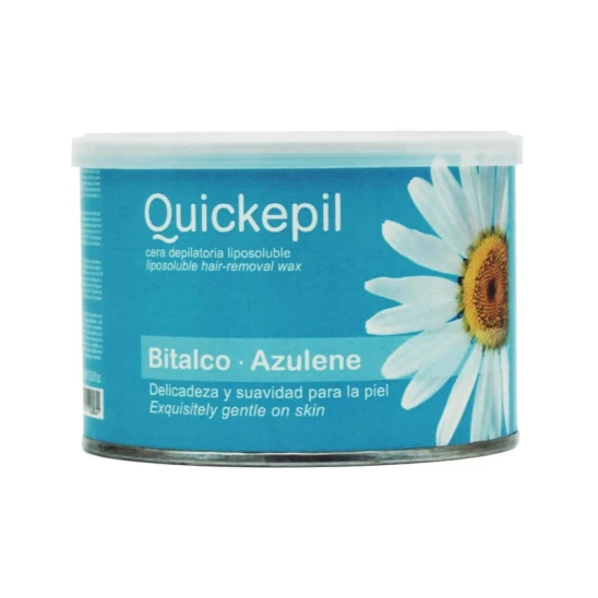Wosk do depilacji azulenowy z talkiem Quickepil Azul 400ml