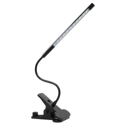 Lampka LED bezcieniowa na biurko z klipsem (czarna) 3-6W
