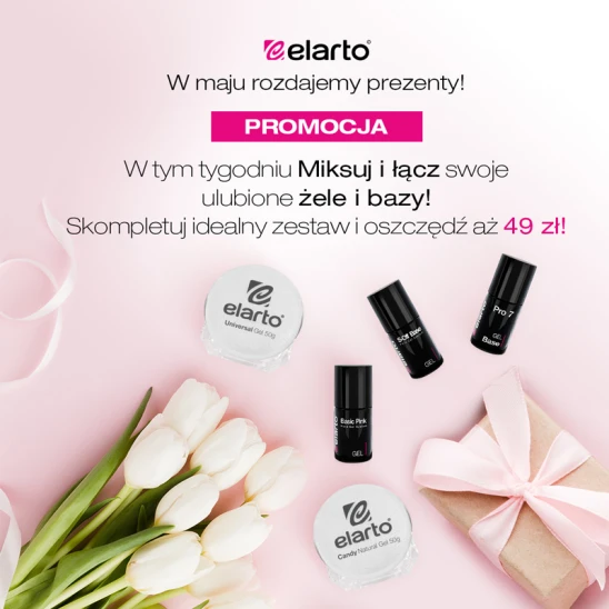 Żel budujący 50g + żel kamuflaż 30/50g + baza 7/15ml za 10zł