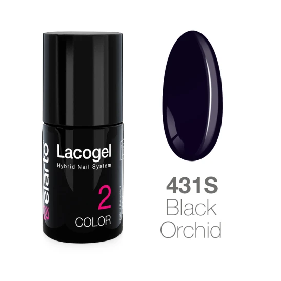 Lakier hybrydowy Lacogel nr 431S - Black Orchid 7ml