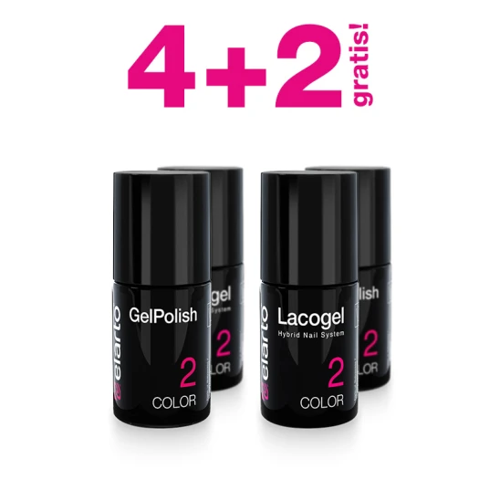 4+2 GRATIS wybierz ulubione hybrydy Lacogel / GelPolish 7ml