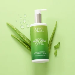 Żel aloesowy 99% Natural Aloe Vera do twarzy, ciała i włosów 300ml