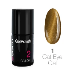 Żel hybrydowy GelPolish Cat Eye Gel nr 1 - złoty 7ml