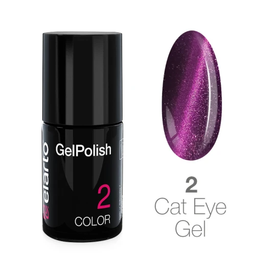 Żel hybrydowy GelPolish Cat Eye Gel nr 2 - fioletowy 7ml