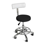 Pokrowiec czarny welurowy na taboret kosmetyczny