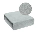 Pokrowiec szary frotte na łóżko kosmetyczne 70x190x10cm