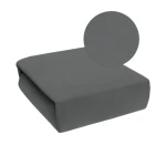 Pokrowiec szary welurowy na łóżko kosmetyczne 70x190x10cm