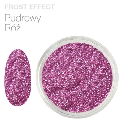 Pyłek do zdobienia paznokci z efektem szronu Frost Effect (pudrowy róż)