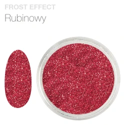 Pyłek do zdobienia paznokci z efektem szronu Frost Effect (rubinowy)