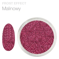 Pyłek do zdobienia paznokci z efektem szronu Frost Effect (malinowy)