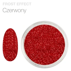 Pyłek do zdobienia paznokci z efektem szronu Frost Effect (czerwony)