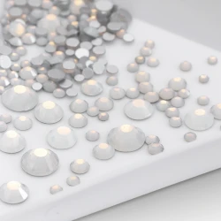 Cyrkonie do paznokci Zircone SS3-SS20 Milky White 100szt