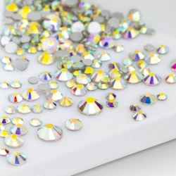 Cyrkonie do paznokci Zircone SS3-SS20 AB Crystal 100szt