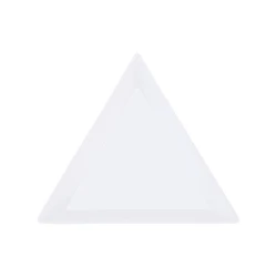 Tacka trójkątna na cyrkonie i ozdoby (biała)