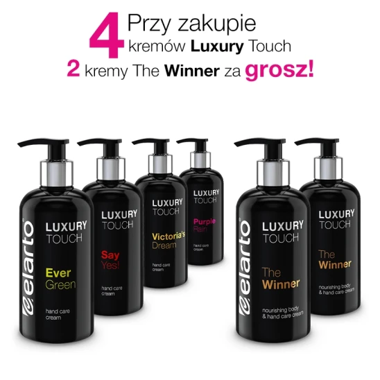 4 kremy Luxury Touch 300ml + 2 kremy The Winner 300ml GRATIS