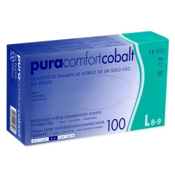 Rękawiczki nitrylowe bezpudrowe Pura Comfort Cobalt (L) 100szt
