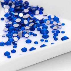 Cyrkonie do paznokci Zircone SS3-SS20 Royal Blue 100szt