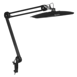 Lampka LED bezcieniowa na biurko przykręcana (czarna) 24W