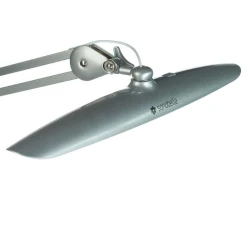 Lampka LED bezcieniowa na biurko przykręcana (srebrna) 24W