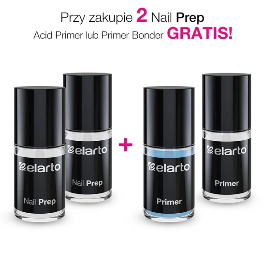 2 x odtłuszczacz Nail Prep 15ml + Bonder 15ml lub Acid Primer 15ml GRATIS