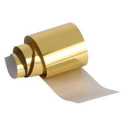 Folia transferowa do zdobienia paznokci Metallic Gold 80cm