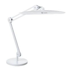 Lampka LED bezcieniowa na biurko z podstawą (biała) 24W