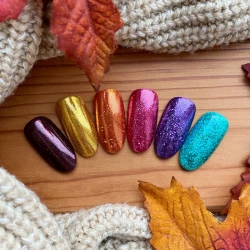 Zestaw proszków brokatowych Hello Autumn do zdobienia 6szt