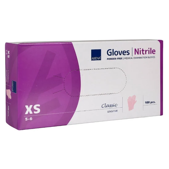 Rękawiczki nitrylowe bezpudrowe Abena Nitrile Pink (XS) 100szt