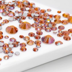 Cyrkonie do paznokci Zircone SS3-SS20 Amber 100szt